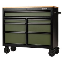 Draper BUNKER® Workbench Roller Tool Cabinet, 7 Drawer, 41\", Green £790.00